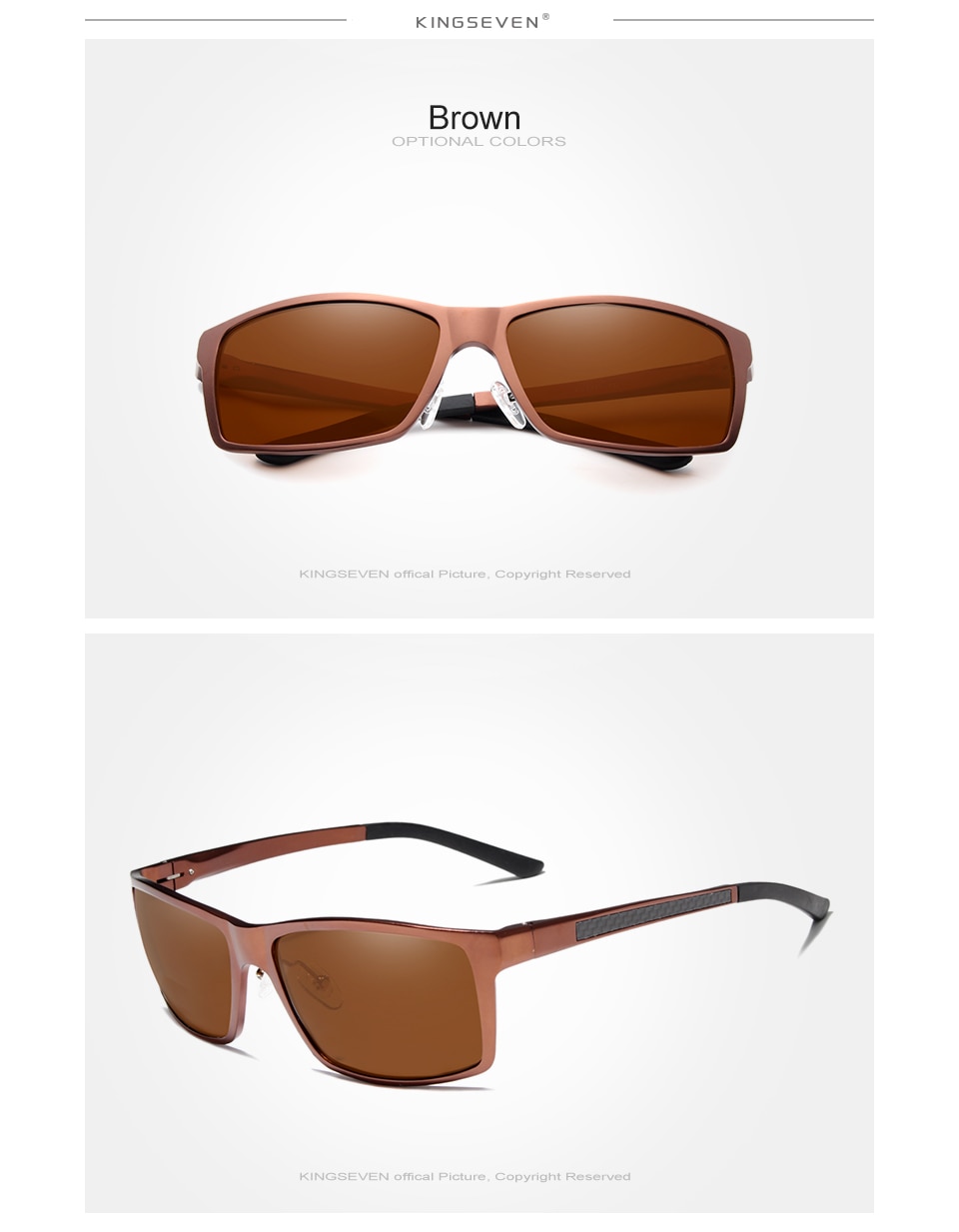 KINGSEVEN Fashion Aluminum Magnesium Sunglasses
