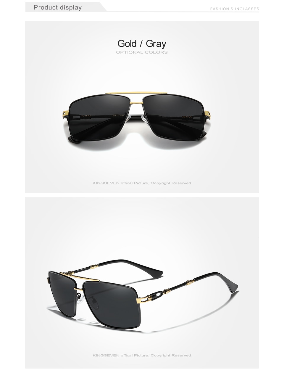 KINGSEVEN Fashion Polarized Sunglasses Men's