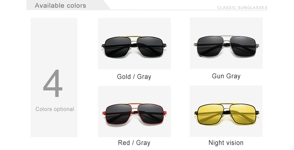 KINGSEVEN Designer Pilot Polarized Sunglasses