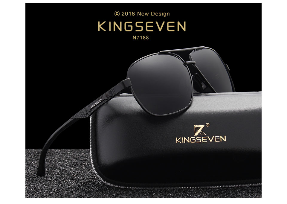 KINGSEVEN New Aluminum Brand New Polarized Sunglasses