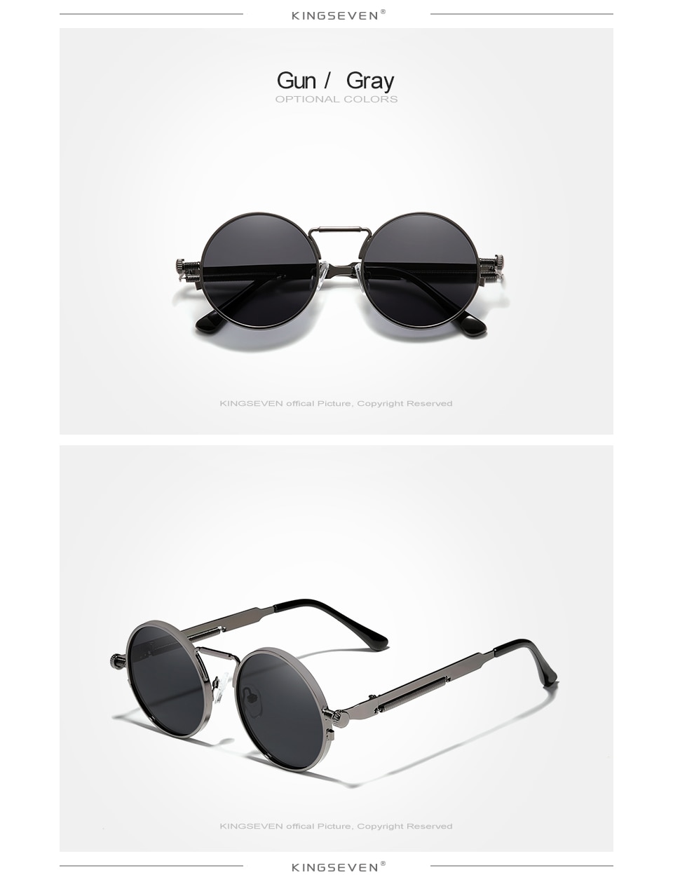 KINGSEVEN Gothic Steampunk Sunglasses