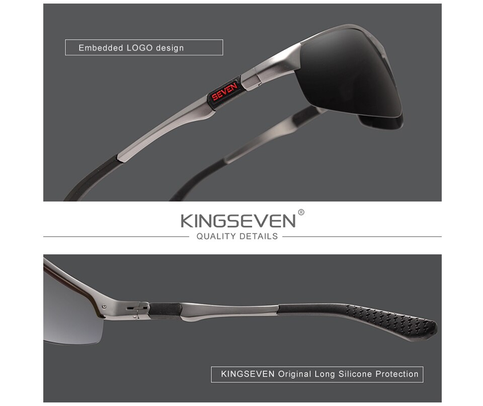 KINGSEVEN 2021 Polarized Driving Men‘s Aluminum Sunglasses