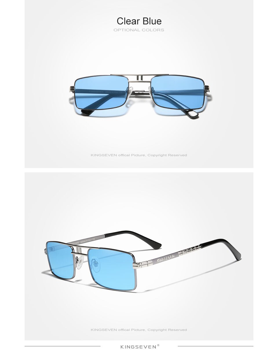 KINGSEVEN Stainless Steel Vintage Sunglasses