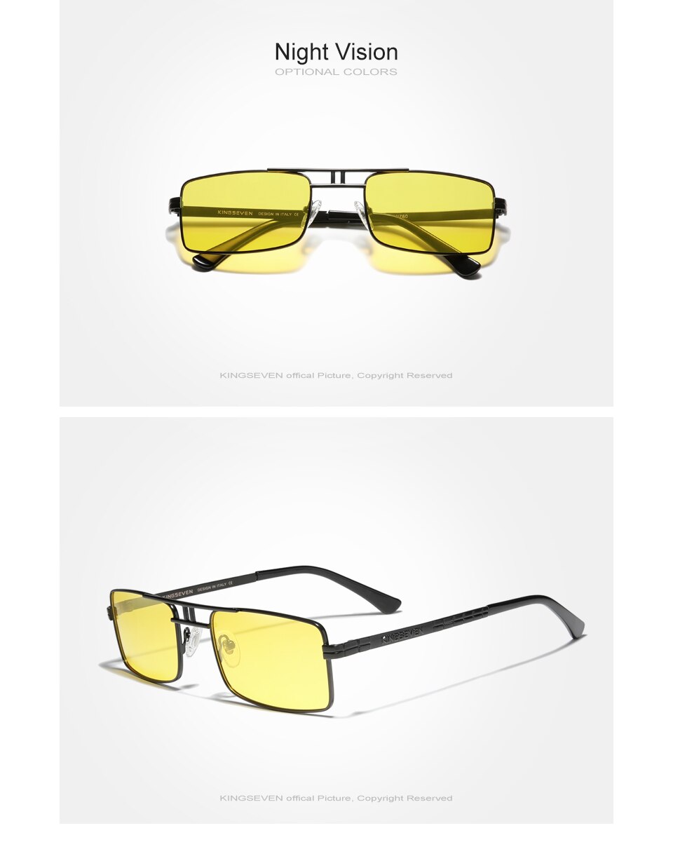 KINGSEVEN Stainless Steel Vintage Sunglasses