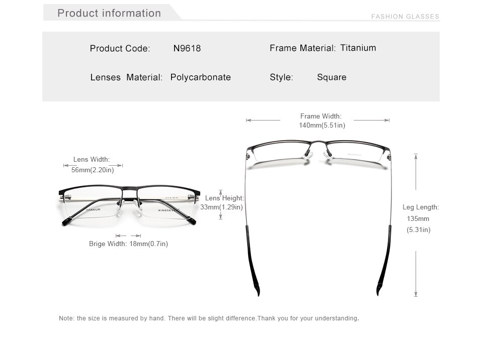 KINGSEVEN 2020 Titanium Eyeglass Frames