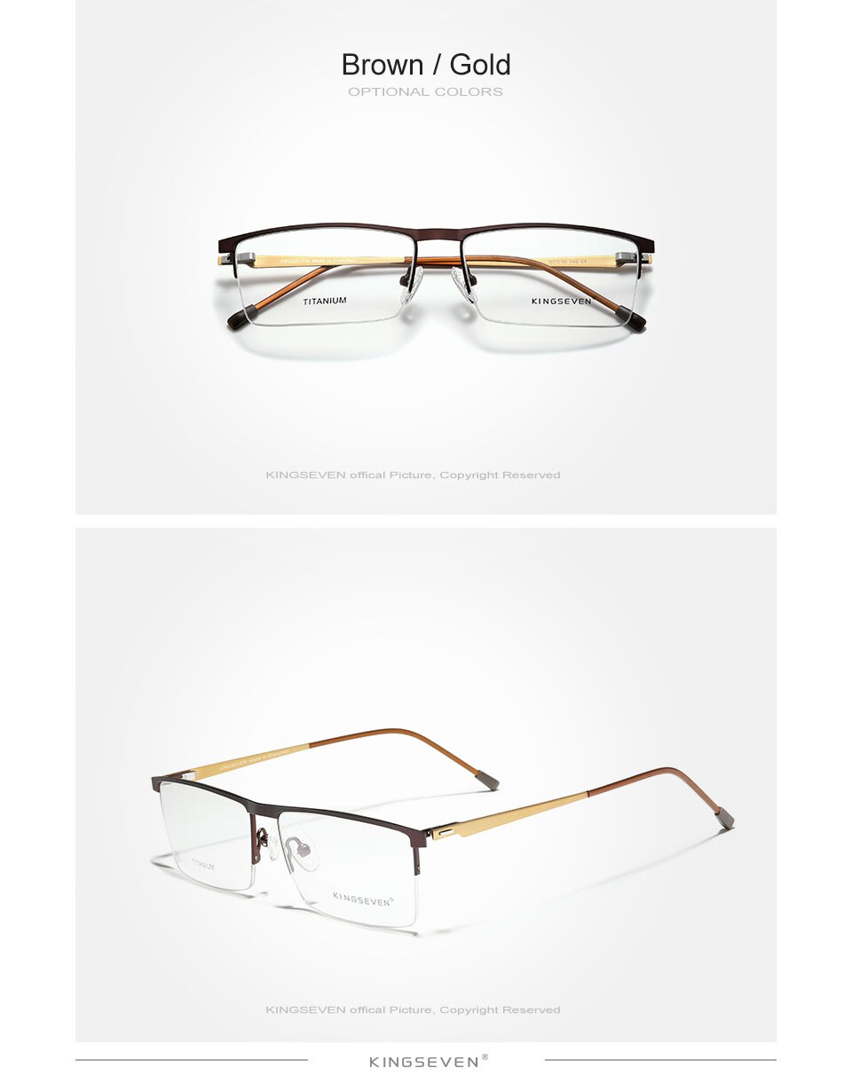 KINGSEVEN 2020 Titanium Eyeglass Frames