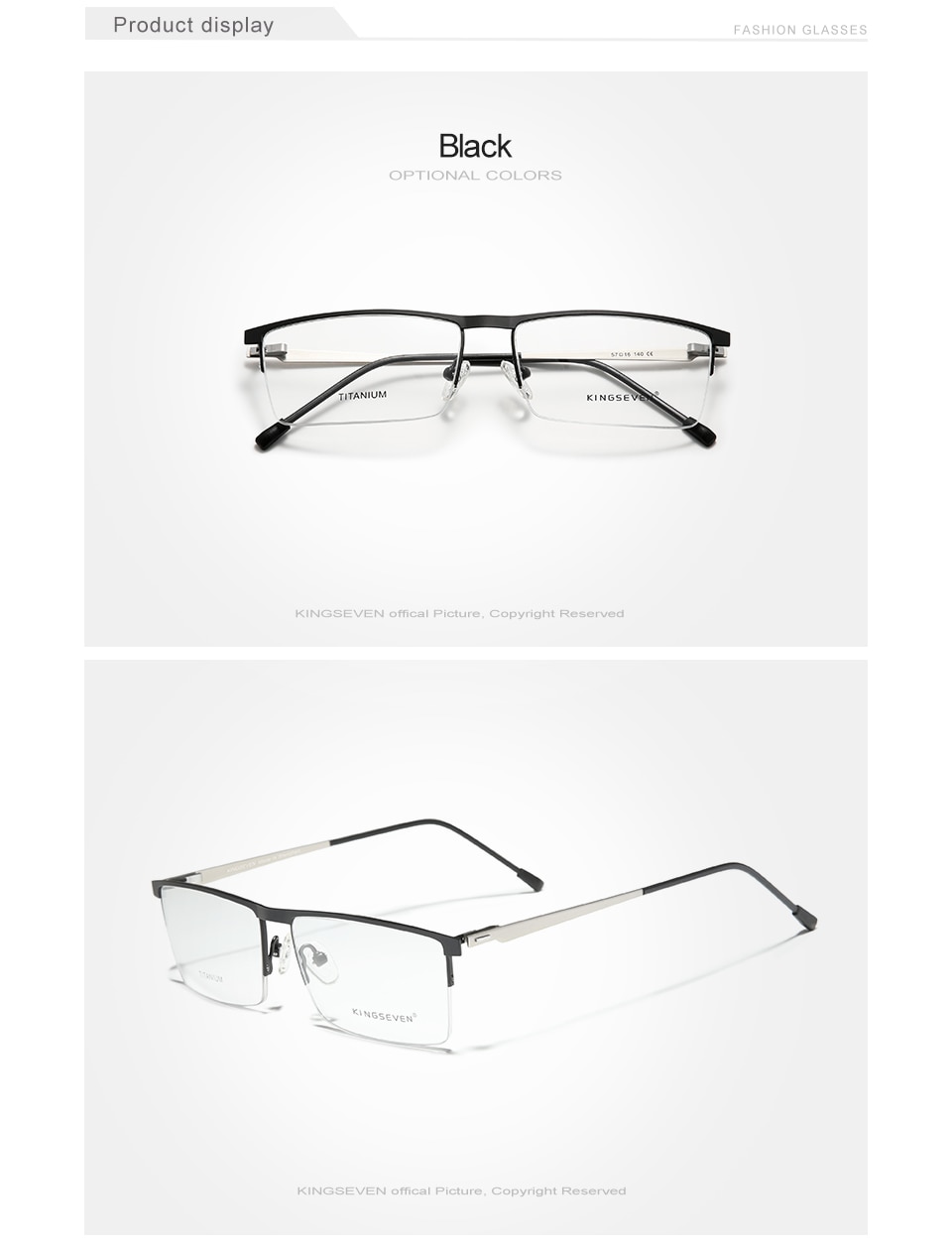 KINGSEVEN 2020 Titanium Eyeglass Frames