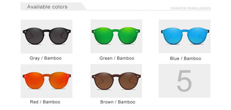 Custom LOGO KINGSEVEN 2020 Bamboo Series Polarized Men's Glasses Wooden Vintage Sunglasses UV400 Protection Fashion Women