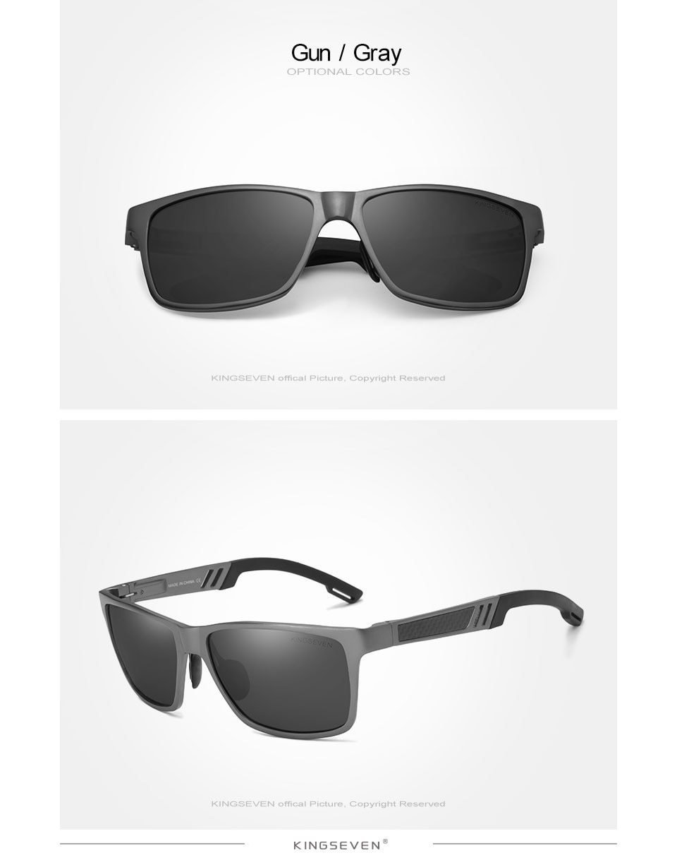 KINGSEVEN 2019 Original Polarized Sunglasses Brand Aluminum Magnesium Mirror Men Sport Driving Glasses Goggles Oculos De Sol